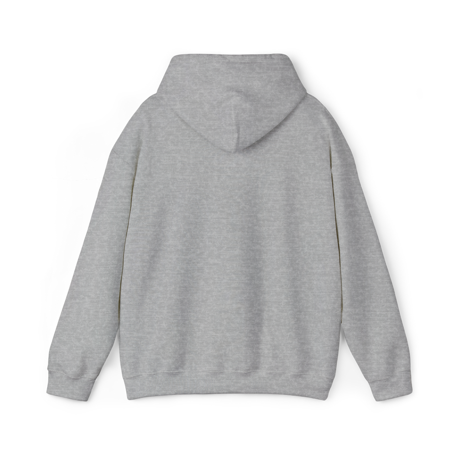 Minimalist back view of the Forged in Chaos Men's Hoodie, highlighting the clean-cut silhouette and premium material. Designed for those who embrace strength and chaos, this street wear men's hoodie is perfect for gym sessions, casual wear, and Australian street fashion
