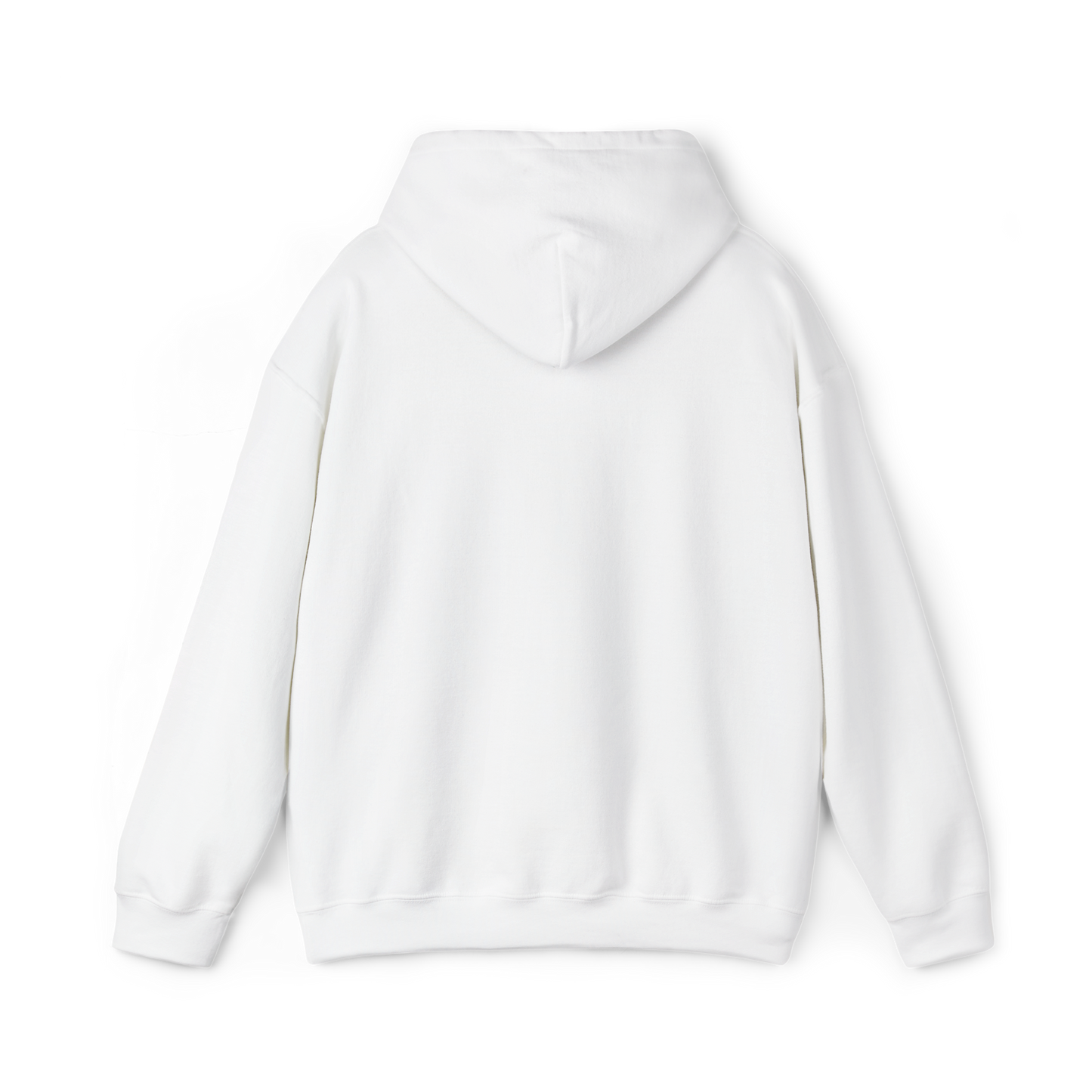Back view of the UNIKFITZ Men's Hoodie in classic white, designed for everyday movement and performance. A must-have for Australian streetwear, men's clothing gym enthusiasts, and urban fashion lovers