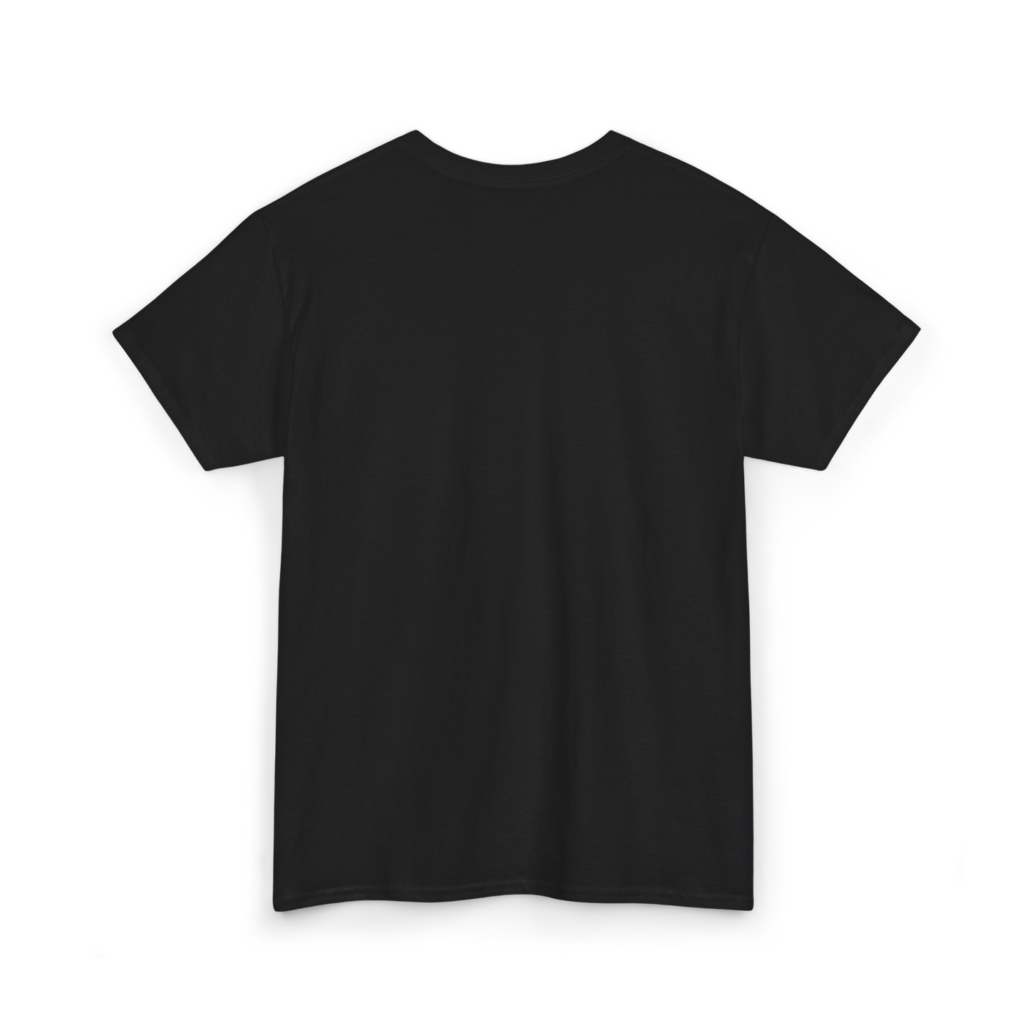 Full back view of the Silent Chaos Men's T-Shirt in black, highlighting its seamless, classic-fit design. This essential t-shirt for men is crafted for streetwear enthusiasts, gym wear lovers, and those seeking high-quality Australian men's clothing for everyday wear.