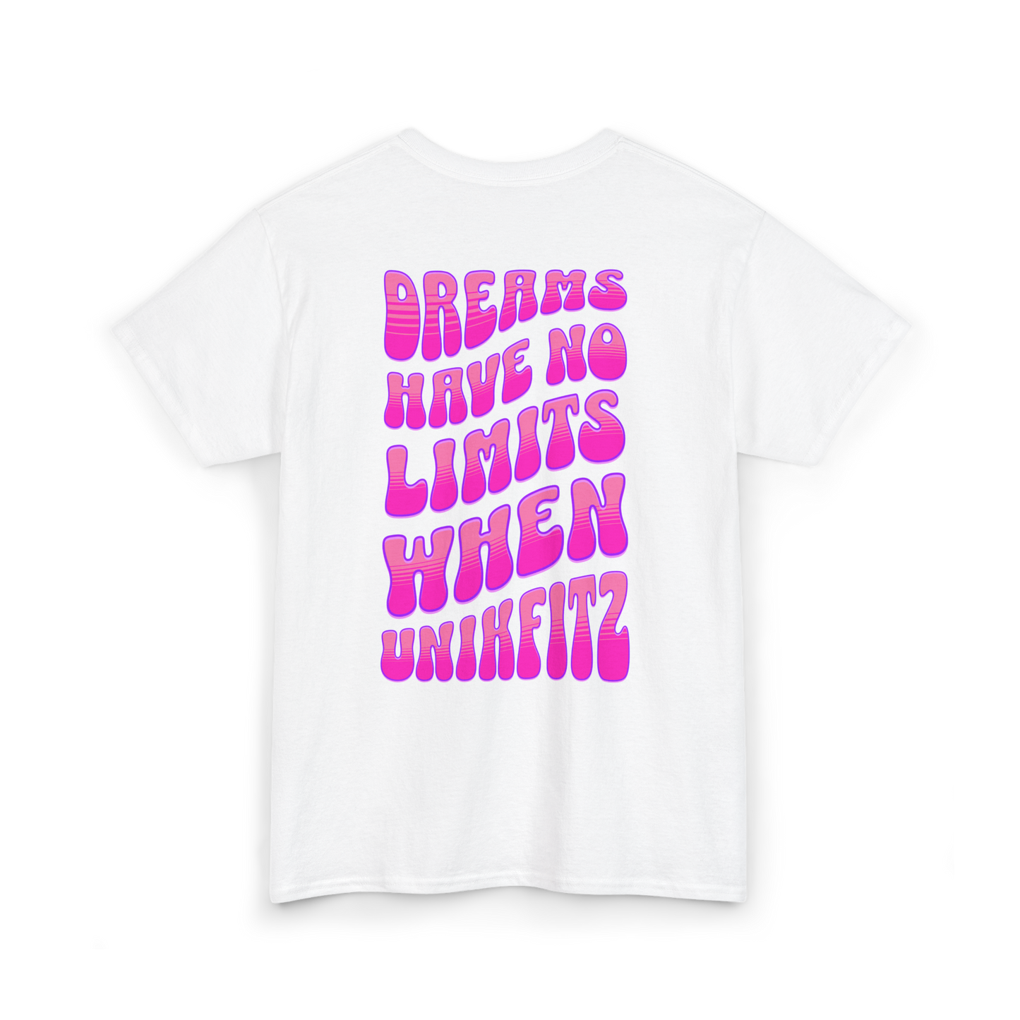 DREAMS HAVE NO LIMITS REC T-SHIRT - white t shirt-Tee-Shirt - BACK picture | UNIKFITZ t-shirt only