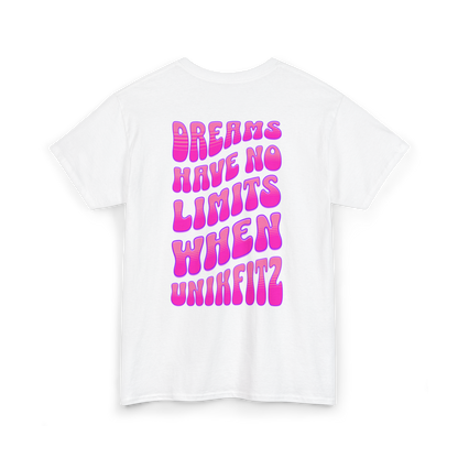 DREAMS HAVE NO LIMITS REC T-SHIRT - white t shirt-Tee-Shirt - BACK picture | UNIKFITZ t-shirt only