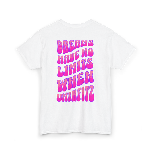 DREAMS HAVE NO LIMITS REC T-SHIRT - white t shirt-Tee-Shirt - BACK picture | UNIKFITZ t-shirt only