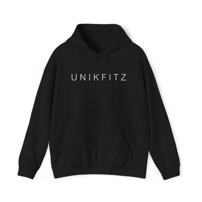 Dreams Have No Limits Men's Hoodie – a classic black hoodie with minimalist UNIKFITZ branding, perfect for Australian streetwear lovers, gym goers, and men's fashion trendsetters