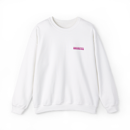 Dreams Have No Limits women's Sweatshirt by UNIKFITZ in white, showcasing a clean, modern aesthetic. This high-quality streetwear piece is perfect for women's wear, gym sessions, and casual styling, blending comfort and bold fashion.