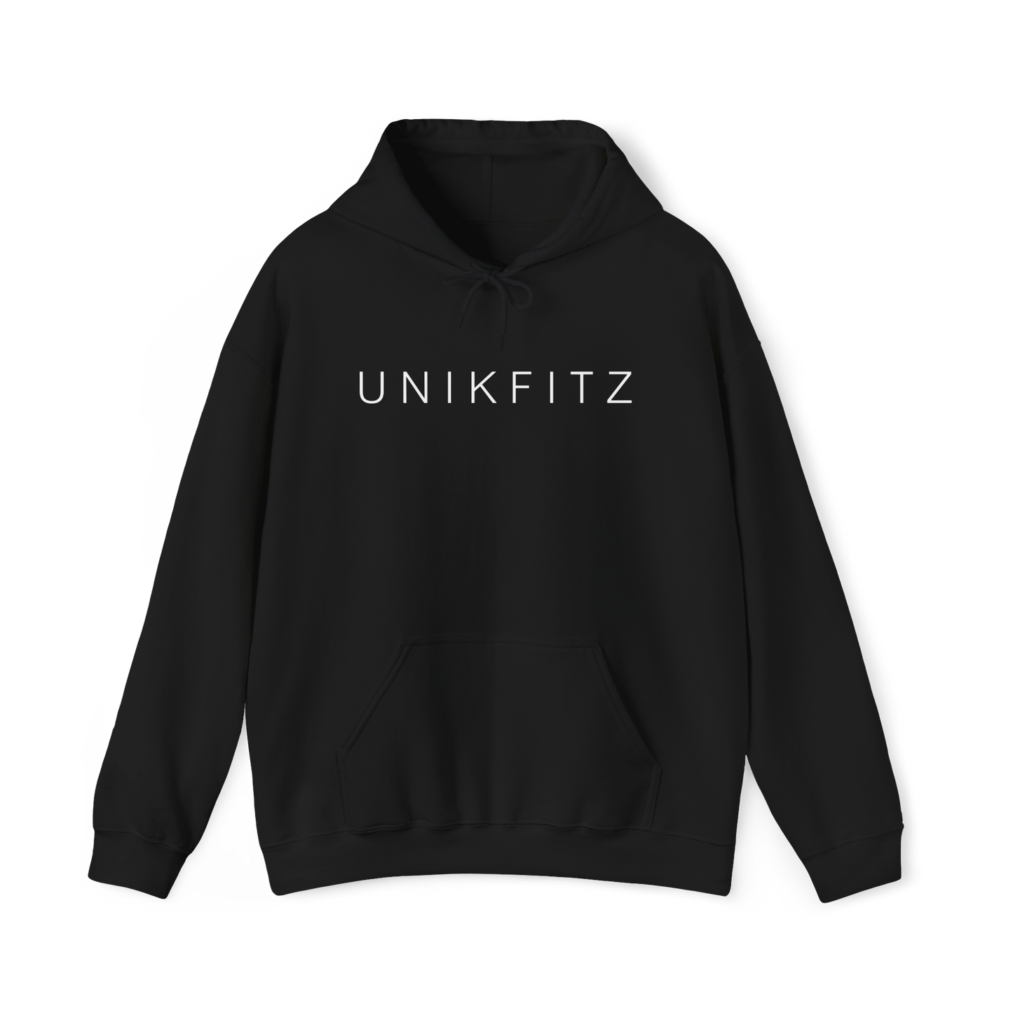 Dreams Have No Limits women's Hoodie – a classic black hoodie with minimalist UNIKFITZ branding, perfect for Australian streetwear lovers, gym goers, and women's fashion trendsetters