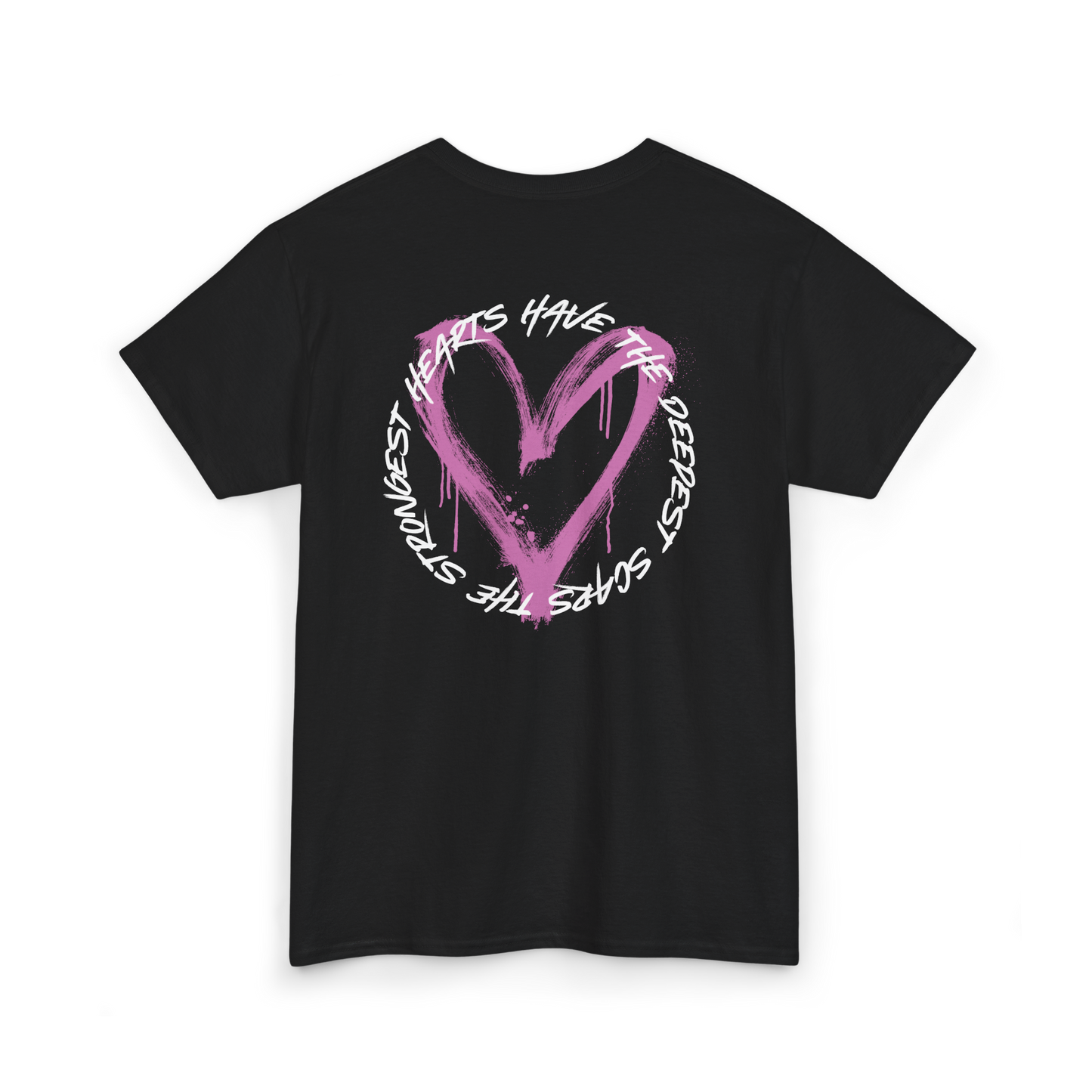 Bold Scarred Heart graphic printed on the back of the UNIKFITZ Women's T-Shirt. This statement piece embodies resilience and strength, making it a must-have for Australian streetwear fans. Ideal for gym workouts, casual outfits, and expressive street fashion.