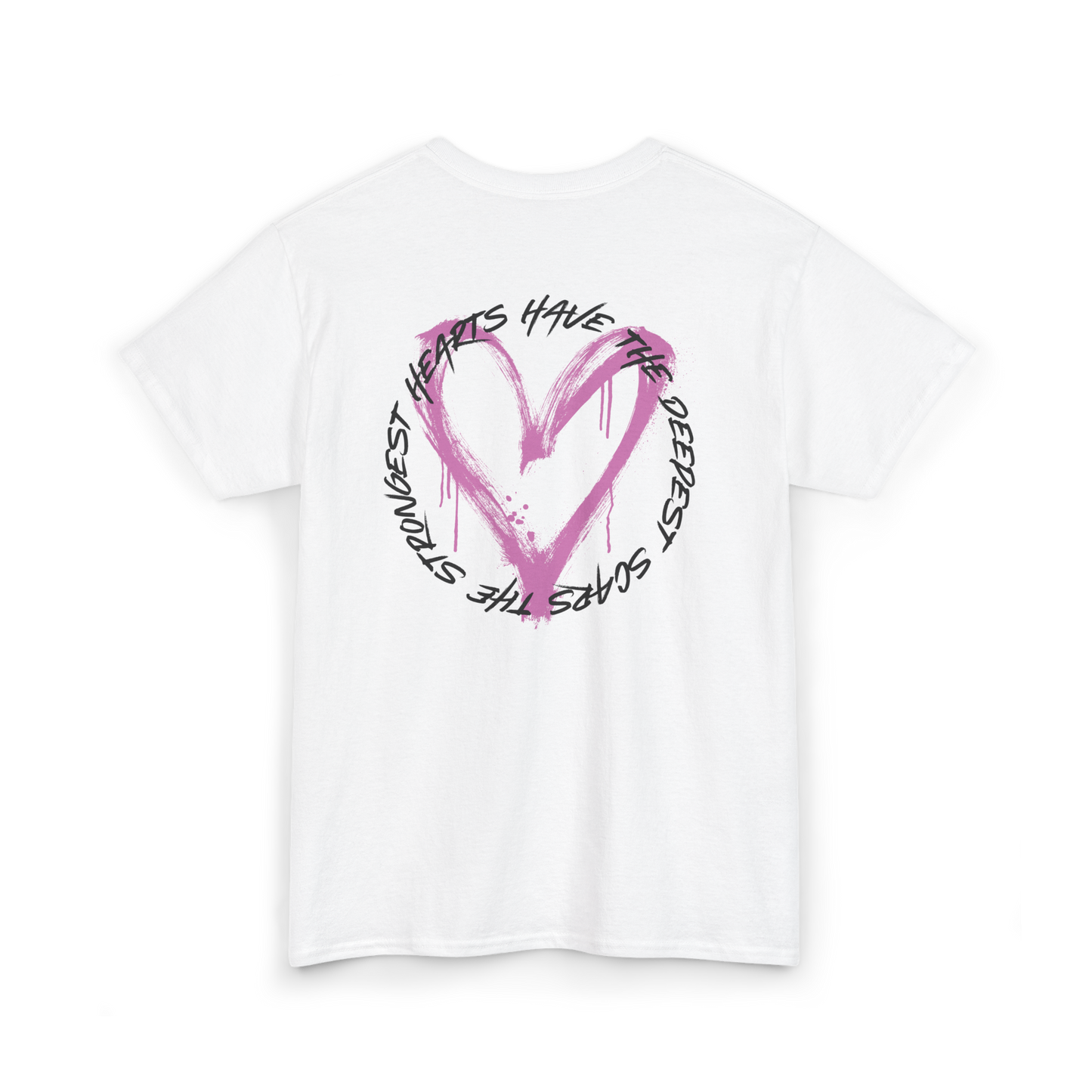 Bold Scarred Heart graphic printed on the back of the UNIKFITZ Women's T-Shirt. This statement piece embodies resilience and strength, making it a must-have for Australian streetwear fans. Ideal for gym workouts, casual outfits, and expressive street fashion.