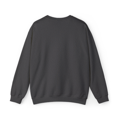 Minimalist charcoal grey mens Silent Chaos sweatshirt by UNIKFITZ, showcasing a clean and versatile back design. A must-have piece in essential men's wear and streetwear fashion, ideal for workouts, casual styling, and urban fashion trends.