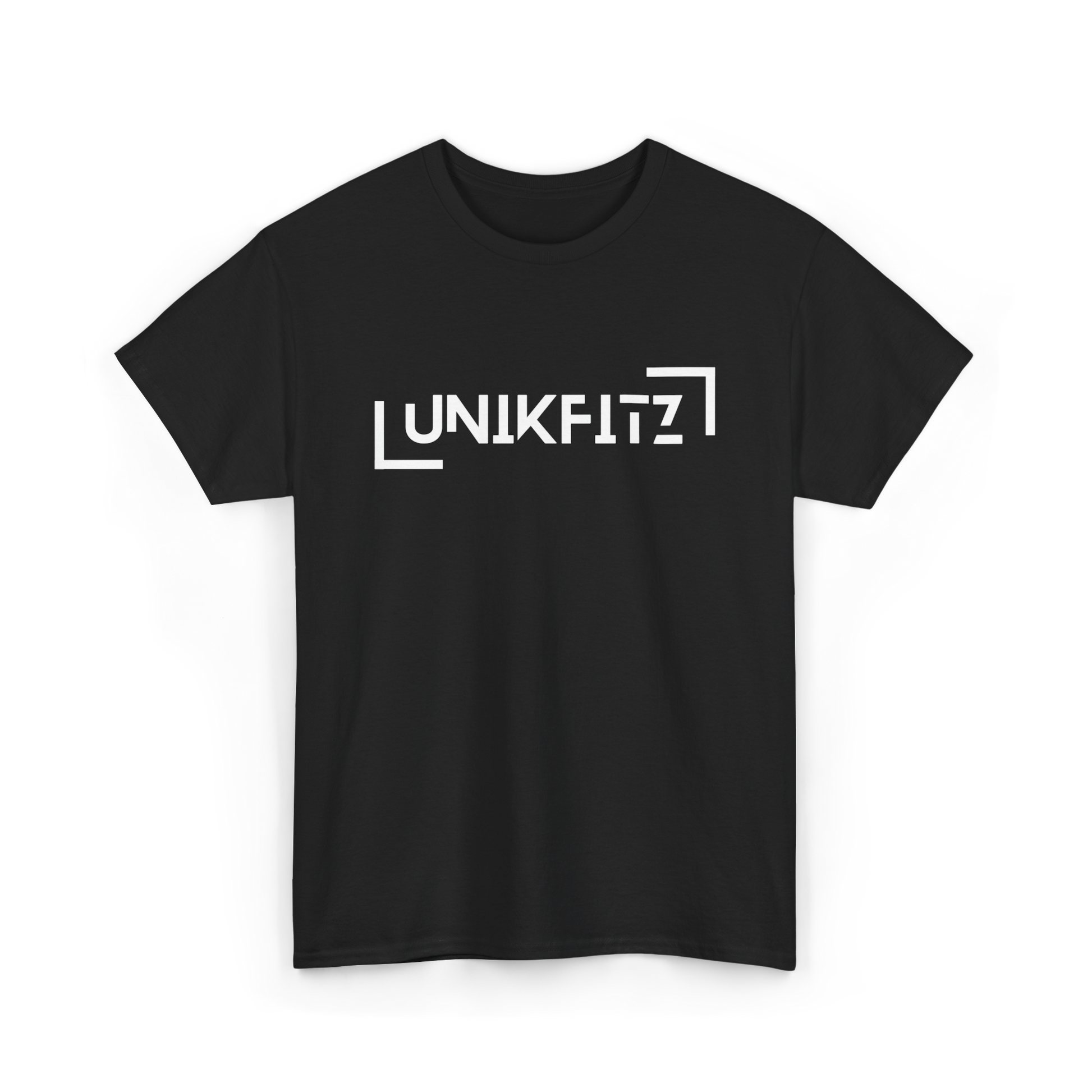 UNIKFITZ Square T-SHIRT - Black t shirt-Tee-Shirt - Front picture | UNIKFITZ t-shirt only