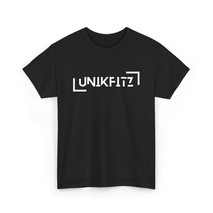 UNIKFITZ Square T-SHIRT - Black t shirt-Tee-Shirt - Front picture | UNIKFITZ t-shirt only