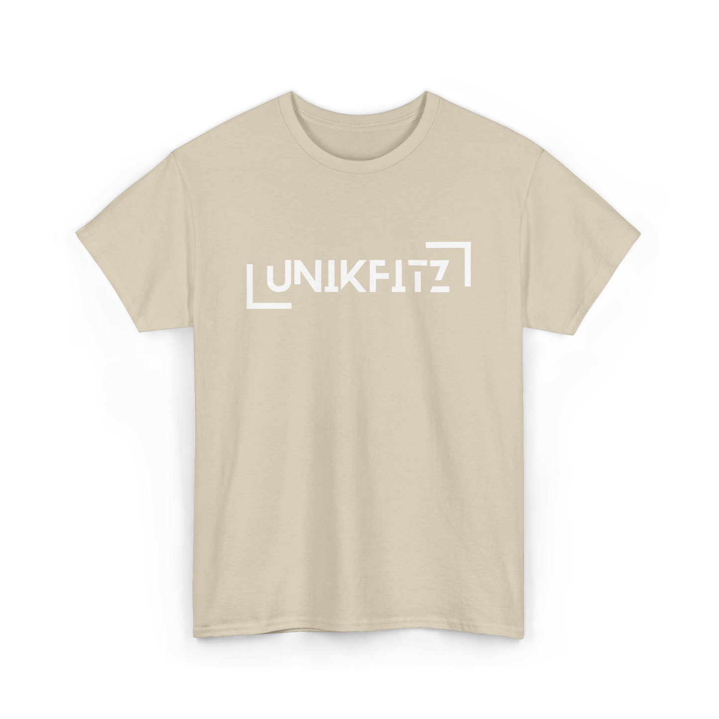 UNIKFITZ Square T-SHIRT - Sand t shirt-Tee-Shirt - Front picture | UNIKFITZ t-shirt only